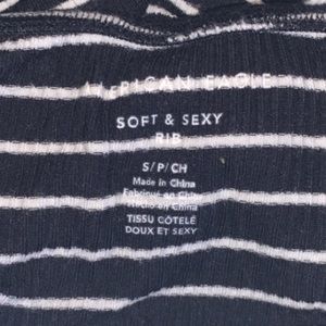 Black and white American eagle tube top